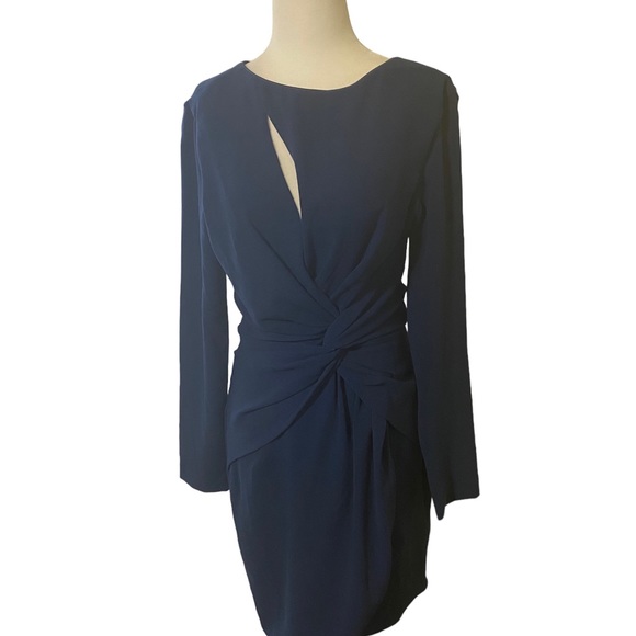 Dress The Population Twist Front Blue Cocktail-dress - Picture 3 of 9